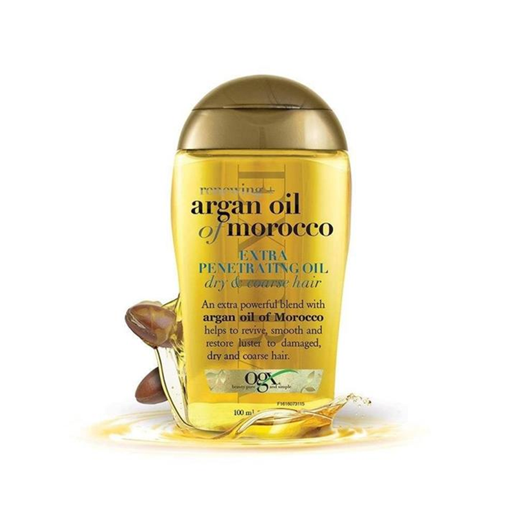 روغن مو او جی ایکس مدل Extra Penetrating Oil ضد وز و موخوره و ترمیم قوی مو 100 میلی لیتر