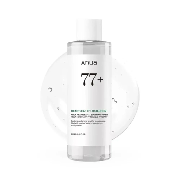 تونر آبرسان و تسکین دهنده صورت آنوا مدل HEARTLEAF + HYALURON +77 حجم 150