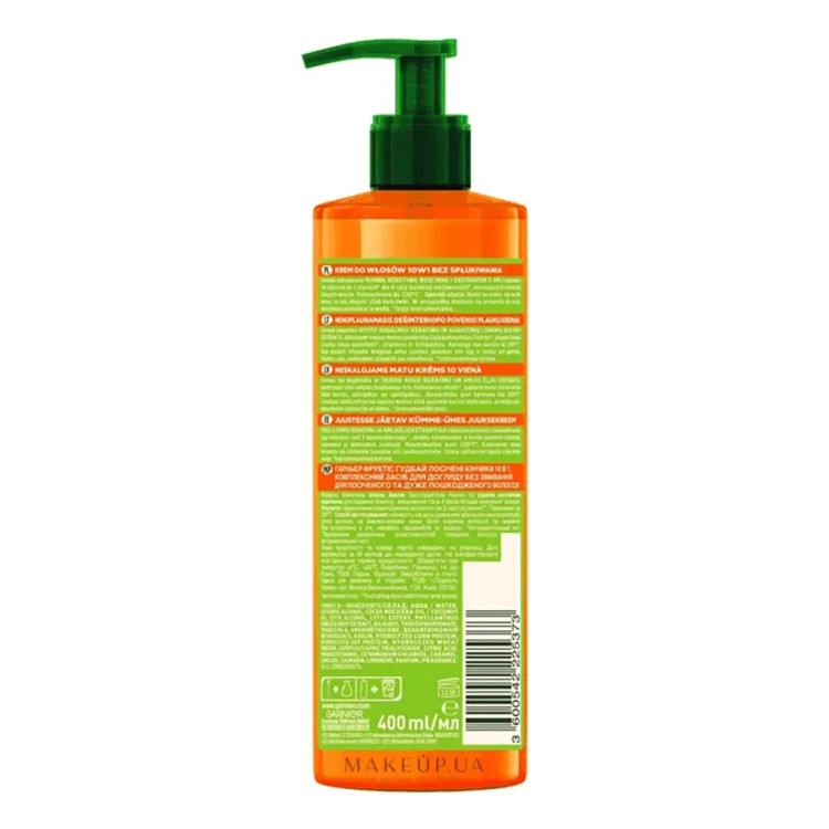 کرم مو ۱۰ کاره کراتین گارنیر KERATIN 10 IN 1 حجم 400 میل