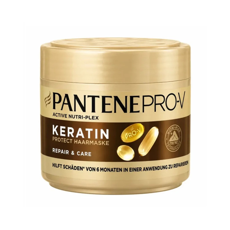 ماسک مو تقویت کننده پنتن مدل Keratin Protect Haarmaske حجم 300 میلی لیتر