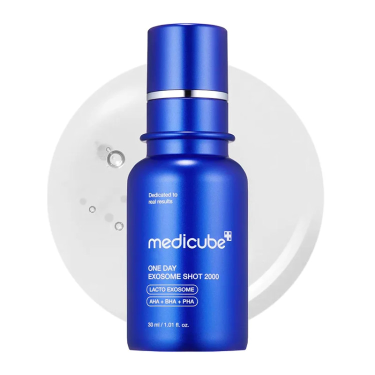 سرم کنترل منافذ و لایه بردار One Day اگزوزوم شات مدی کیوب حجم 30ml