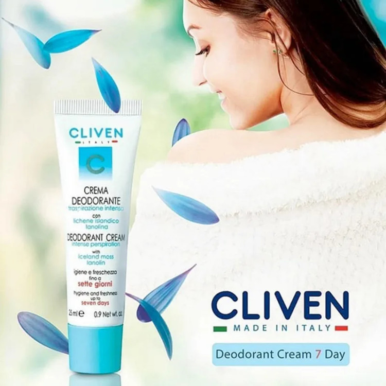 کرم دئودورانت کلیون مدل Deodorant Cream 7 Days حجم 25 میلی لیتر