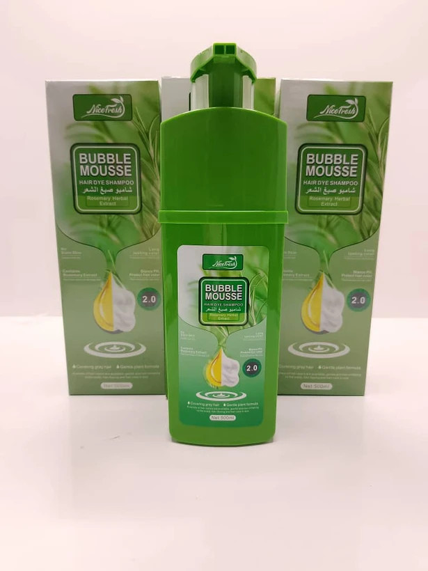 شامپو رنگ مو بابل موس مدل nice fresh حجم 500 میلی لیتر