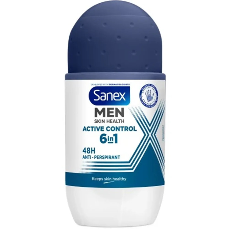 مام رول ضد تعریق مردانه اکتیو کنترل 6 در 1 سانکس 50 میل