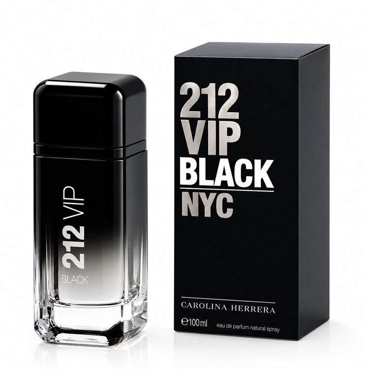 عطر ادکلن مردانه کارولینا هررا 212 وی آی پی بلک 100 میل (اورجینال)